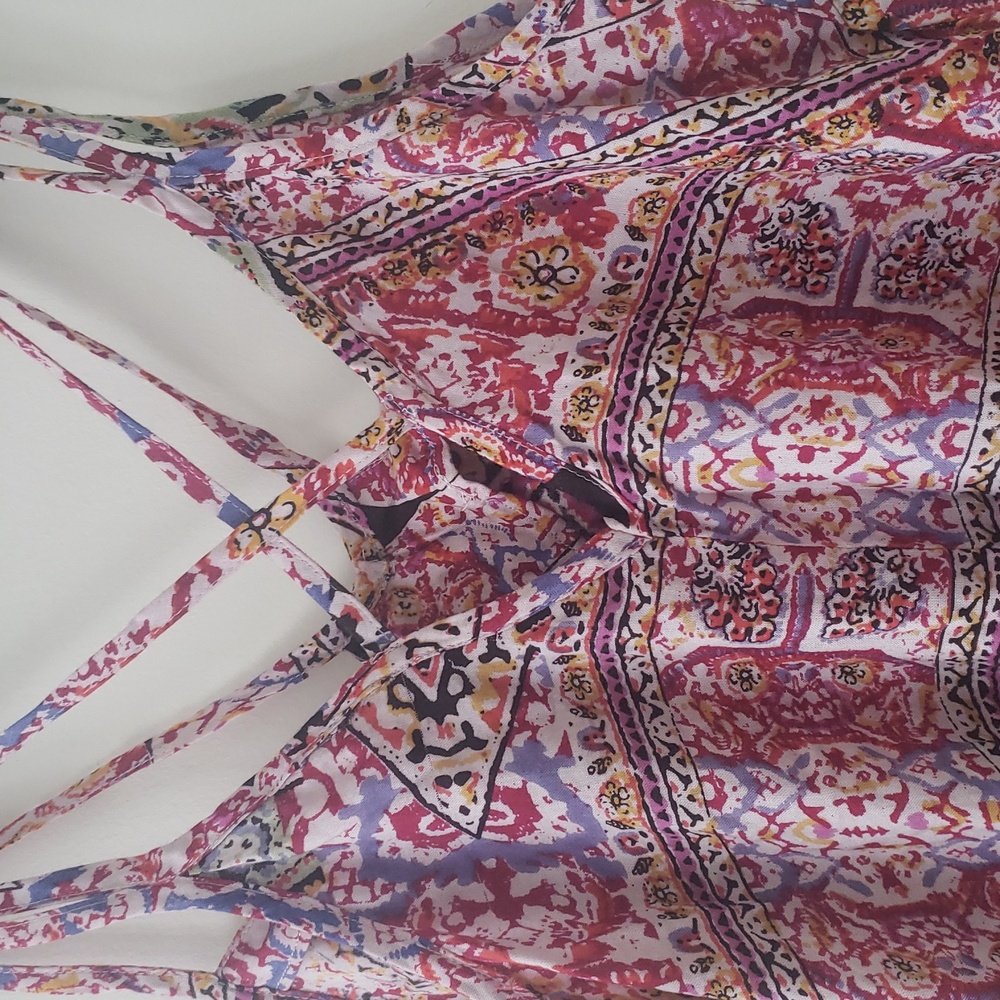 Colorful Patterned Mini Dress - Picture 5 of 7